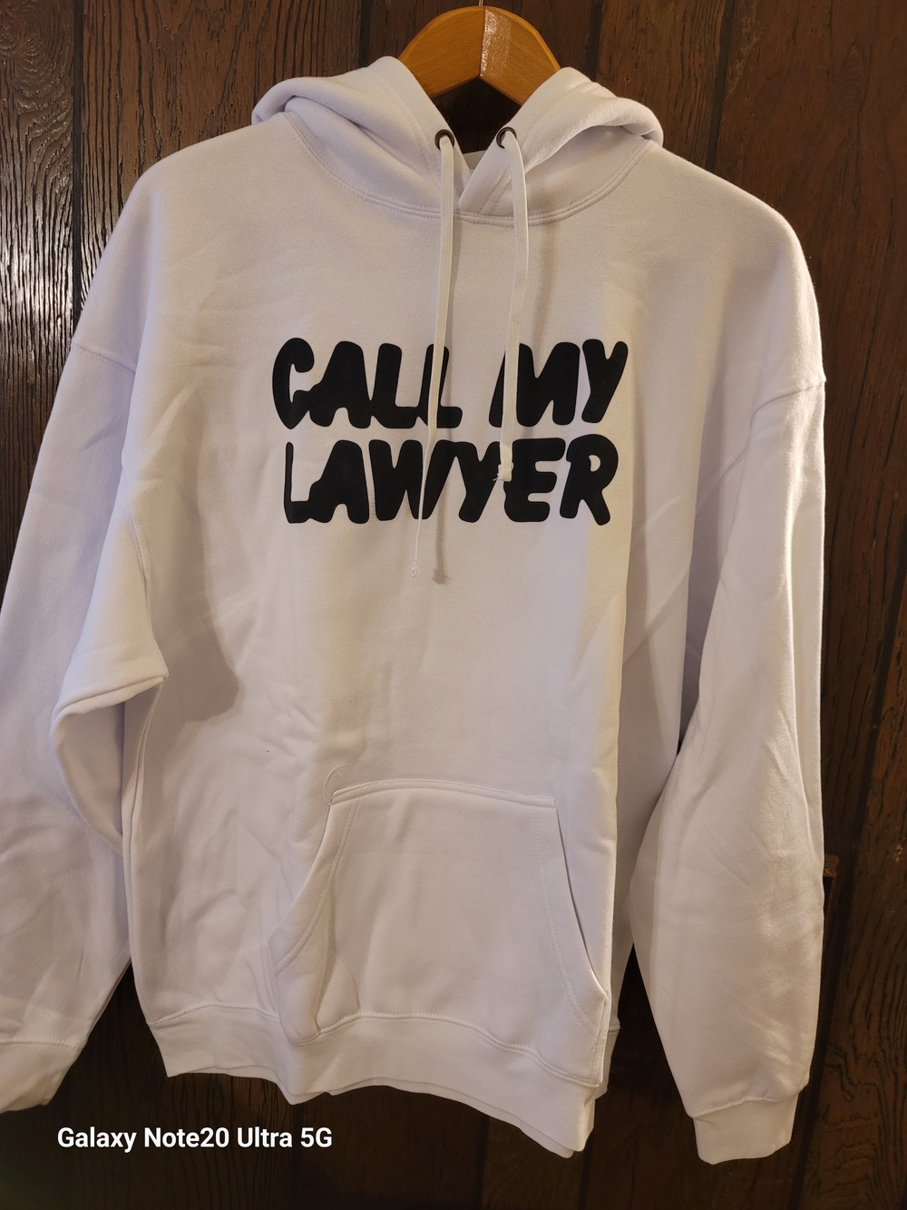Market Studios Graphic Pullover Hoodie in White Like New